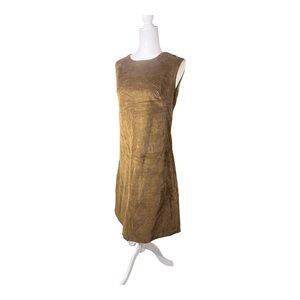 Vintage, handmade brown corduroy dress